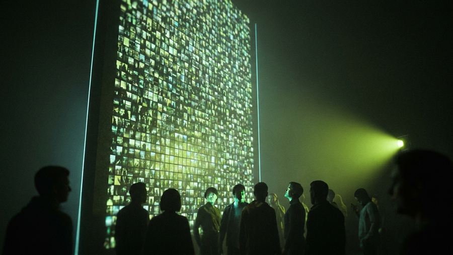 Live fan photo mosaic wall