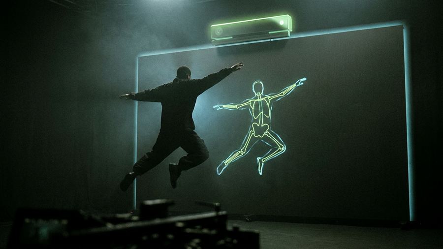 Full-body gesture controlled game